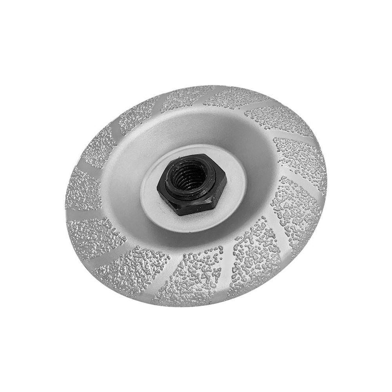 4.5" Vacuum Brazed Diamond Metal Cup Wheel Grinder 5/8&