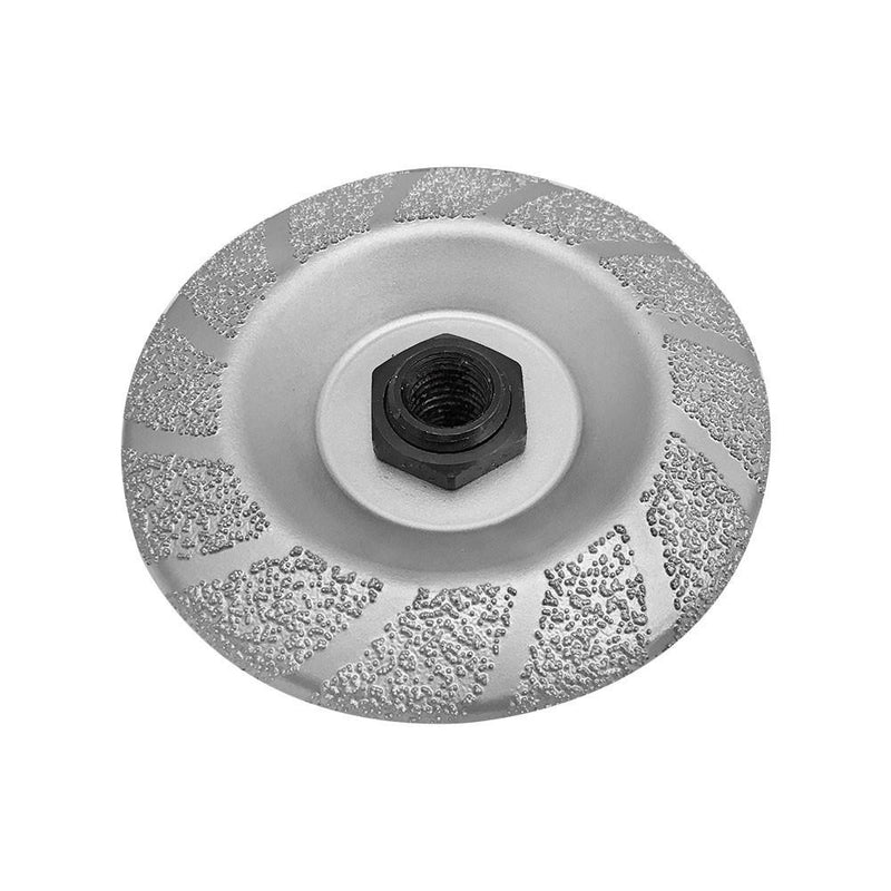 4.5" Vacuum Brazed Diamond Metal Cup Wheel Grinder 5/8&