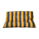 40" x 30" x 6" Rectangular In/Outdoor Silver/Gold Stripe Polyester Replacement Cushion Pillow Sunbed  Wicker Swing Chair