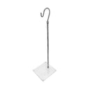 42" Adjustable Single Hook Handbag Display Stand Clear Acrylic Base