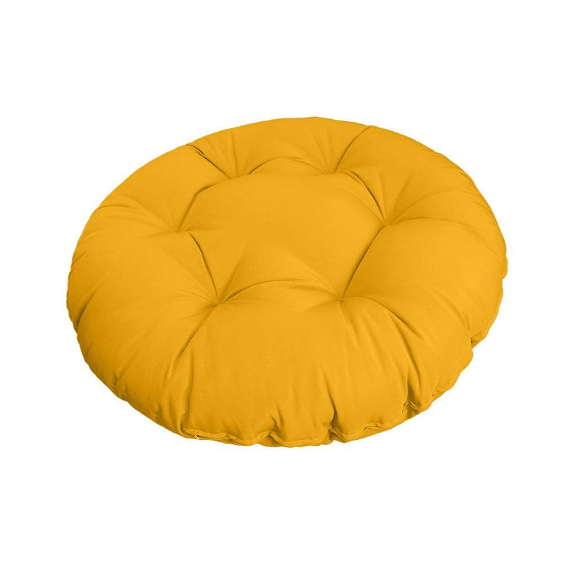 44" x 6" Round Papasan Ottoman Cushion 10 Lbs Fiberfill  Polyester Replacement Pillow Floor Seat Swing Chair Out/Indoor-AD108