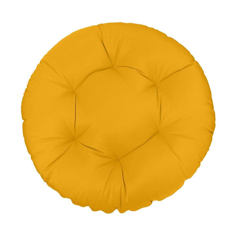 44" x 6" Round Papasan Ottoman Cushion 10 Lbs Fiberfill  Polyester Replacement Pillow Floor Seat Swing Chair Out/Indoor-AD108