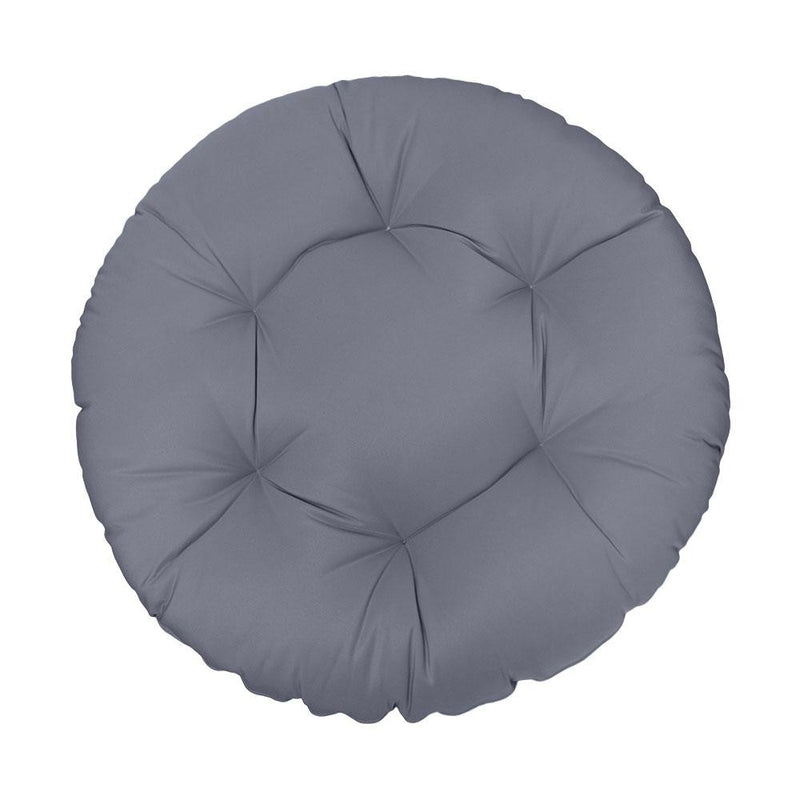 44" x 6" Round Papasan Ottoman Cushion 10 Lbs Fiberfill Polyester Replacement Pillow Floor Seat Swing Chair Out/Indoor AD001