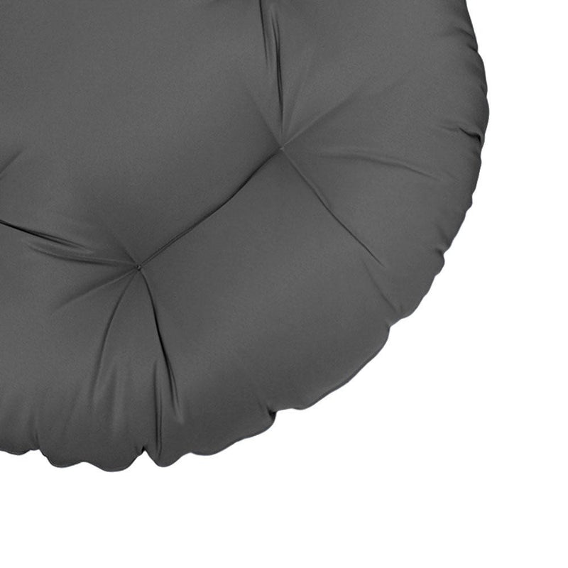 44" x 6" Round Papasan Ottoman Cushion 10 Lbs Fiberfill Polyester Replacement Pillow Floor Seat Swing Chair Out/Indoor AD003