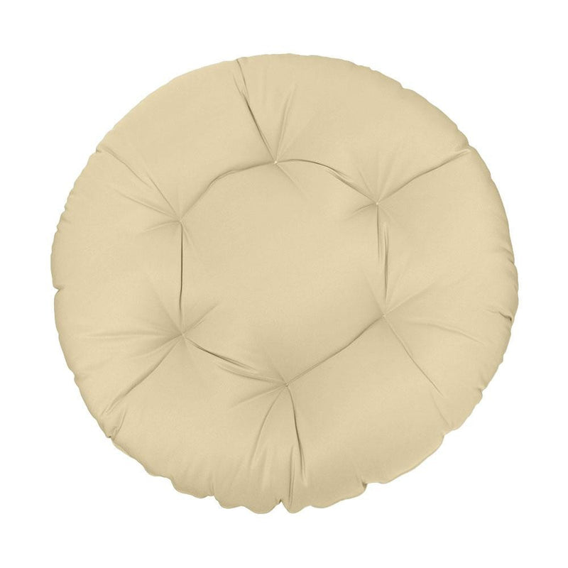 44" x 6" Round Papasan Ottoman Cushion 10 Lbs Fiberfill Polyester Replacement Pillow Floor Seat Swing Chair Out/Indoor AD103