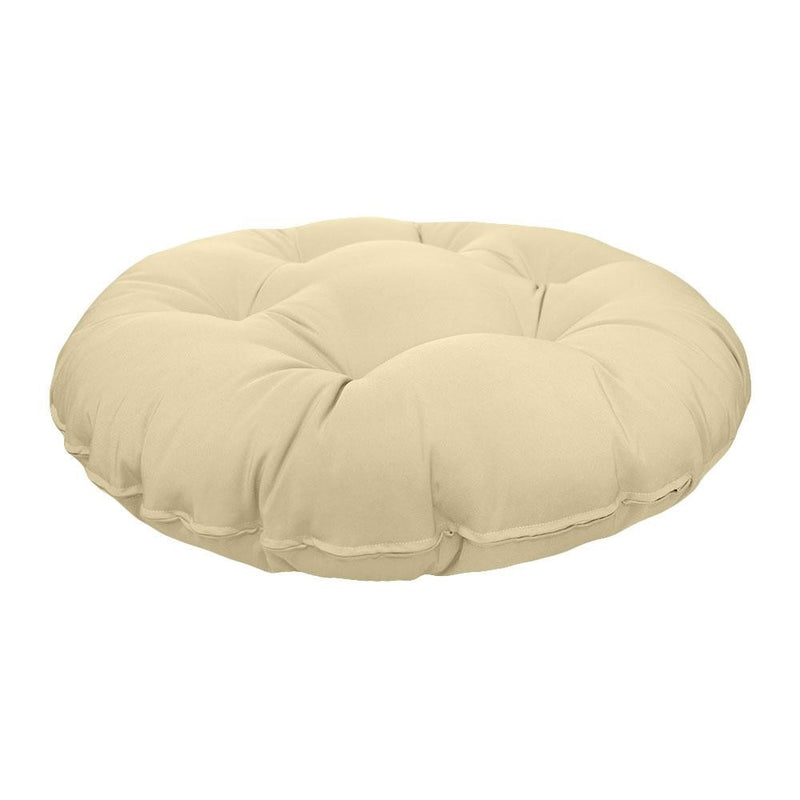 44" x 6" Round Papasan Ottoman Cushion 10 Lbs Fiberfill Polyester Replacement Pillow Floor Seat Swing Chair Out/Indoor AD103