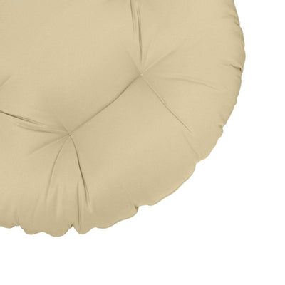 44" x 6" Round Papasan Ottoman Cushion 10 Lbs Fiberfill Polyester Replacement Pillow Floor Seat Swing Chair Out/Indoor AD103