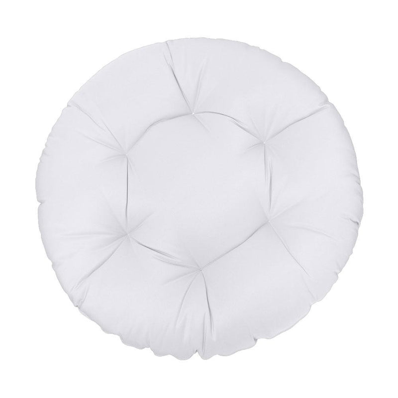 44" x 6" Round Papasan Ottoman Cushion 10 Lbs Fiberfill Polyester Replacement Pillow Floor Seat Swing Chair Out/Indoor AD105