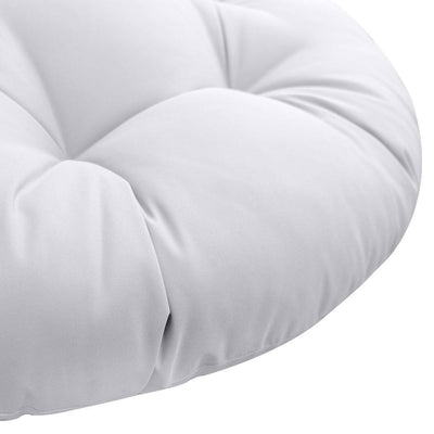 44" x 6" Round Papasan Ottoman Cushion 10 Lbs Fiberfill Polyester Replacement Pillow Floor Seat Swing Chair Out/Indoor AD105