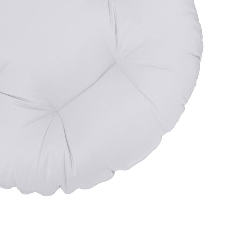 44" x 6" Round Papasan Ottoman Cushion 10 Lbs Fiberfill Polyester Replacement Pillow Floor Seat Swing Chair Out/Indoor AD105