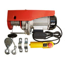 980W Electric Wire Rope Hoist, 450 lb / 900 lb Capacity Cable Lift with Pulley, Overhead Garage & Workshop Crane