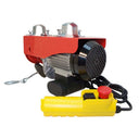 980W Electric Wire Rope Hoist, 450 lb / 900 lb Capacity Cable Lift with Pulley, Overhead Garage & Workshop Crane