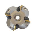45 Degree Indexable Face Mill Cutter 2-1/2'' x 3/4'' 4 Flute SEKN Inserts  CNC machining Insert Carbide Shims Lathe Tool Bit