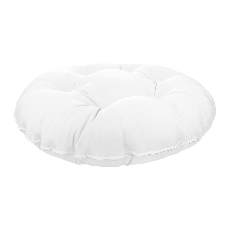 44" x 6" Round Papasan Ottoman Cushion 10 Lbs Fiberfill Polyester Replacement Pillow Floor Seat Swing Chair Out/Indoor-AD106