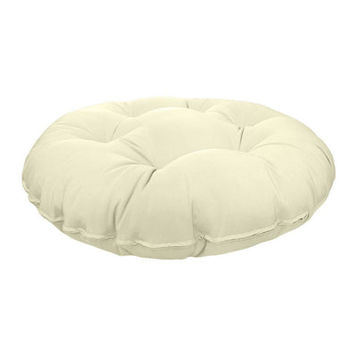 48" x 6" Round Papasan Ottoman Cushion 12 Lbs Fiberfill Polyester Replacement Pillow Floor Seat Swing Chair Out/Indoor AD005