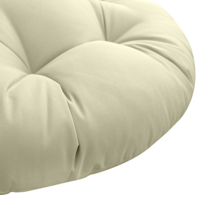 48" x 6" Round Papasan Ottoman Cushion 12 Lbs Fiberfill Polyester Replacement Pillow Floor Seat Swing Chair Out/Indoor AD005