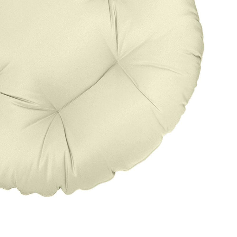 48" x 6" Round Papasan Ottoman Cushion 12 Lbs Fiberfill Polyester Replacement Pillow Floor Seat Swing Chair Out/Indoor AD005