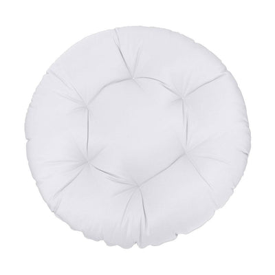 48" x 6" Round Papasan Ottoman Cushion 12 Lbs Fiberfill Polyester Replacement Pillow Floor Seat Swing Chair Out/Indoor AD105