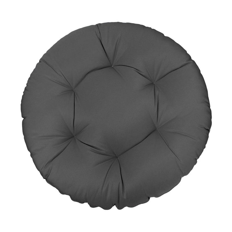 48" x 6" Round Papasan Ottoman Cushion 12 Lbs Fiberfill Polyester Replacement Pillow Floor Seat Swing Chair Out/Indoor-AD003