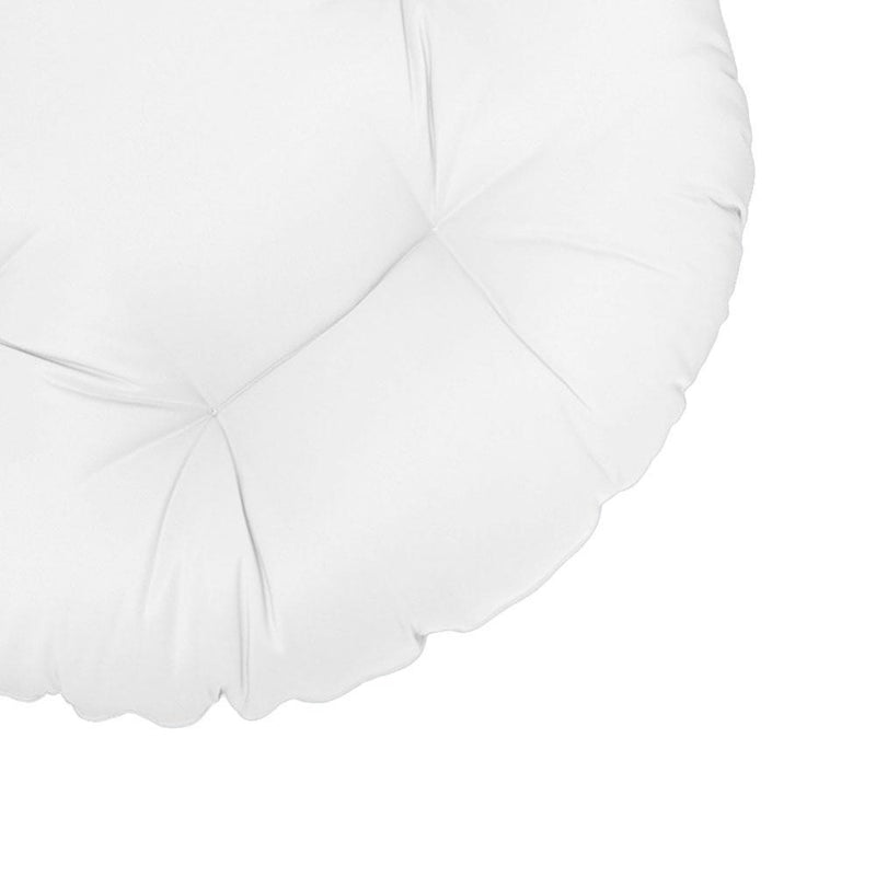 48" x 6" Round Papasan Ottoman Cushion 12 Lbs Fiberfill Polyester Replacement Pillow Floor Seat Swing Chair Outdoor/Indoor AD106