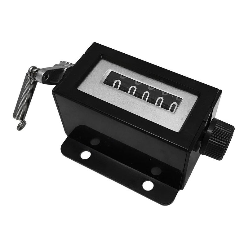 5 Digit Ratchet Counter, Rotary Knob Reset, 4 Holes Mount, Down Stroke Counting