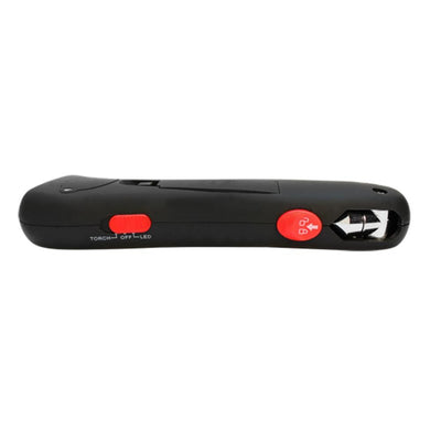 5 In 1 Auto Emergency Tool LED Light Seat Belt Cutter Tire Gauge Breaking Hammer