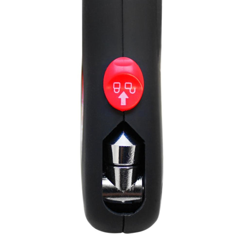 5 In 1 Auto Emergency Tool LED Light Seat Belt Cutter Tire Gauge Breaking Hammer