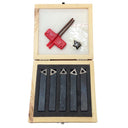 5 PC 1/2" Indexable Carbide Insert Turning Tool + 10 PC 1/2" Inserts