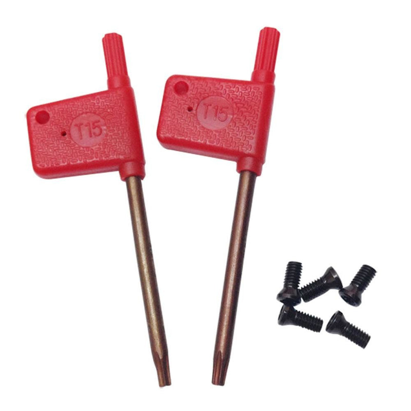 5 PC 1/2" Indexable Carbide Insert Turning Tool + 10 PC 1/2" Inserts