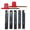 5 PC 1/2" Indexable Carbide Insert Turning Tool Bit Lathe Set