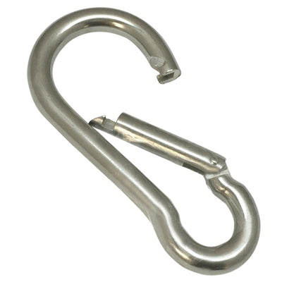 5 PC 1/2'' Carabiner Spring Snap Hook Marine Stainless Steel 316 Boat Hooking