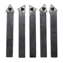 5 PC 1/4" Indexable Carbide Insert Turning Tool Bit Lathe Set