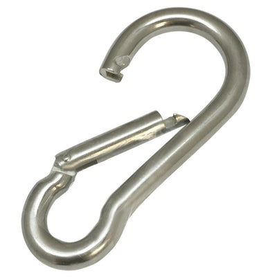 5 PC 1/4'' x 2 1/4" Spring Snap Hook Carabiner Stainless Steel 316 Grade Marine