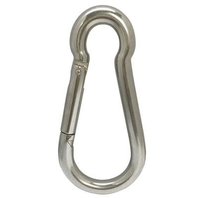 5 PC 1/4'' x 2 1/4" Spring Snap Hook Carabiner Stainless Steel 316 Grade Marine