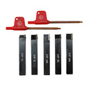 5 PC 3/8" Indexable Carbide Insert Turning Tool Bit Lathe Set