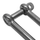 5 Pc 3/8'' Captive Pin Long D-Shackle Stainless Steel For Boat Marine 1,000 Lbs