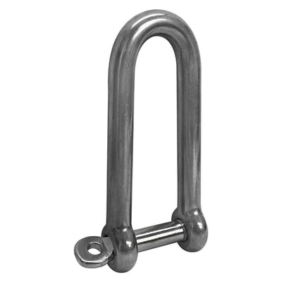 5 Pc 3/8'' Captive Pin Long D-Shackle Stainless Steel For Boat Marine 1,000 Lbs