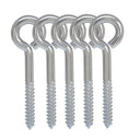 5 PC 316 Stainless Steel 3/8" x 3" Eye Hook Screws Pins Lag Bolt Deck Cabin Hooks Ring Loop Lift