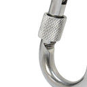 5 PC 1/4" Stainless Steel Carabiner Spring Snap Hook Eyelet & Screw 250 LB Cap