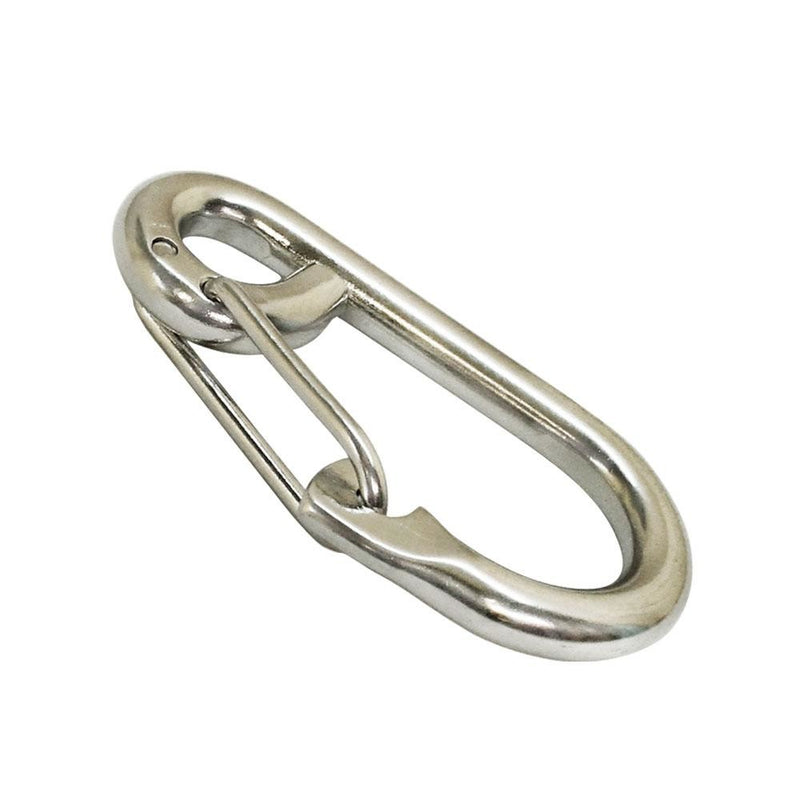 5 PC 5/16" Gate Spring Snap Hook Lobster Claw Carabiner Stainless Steel Marine Clip Boat 650 LBS Cap
