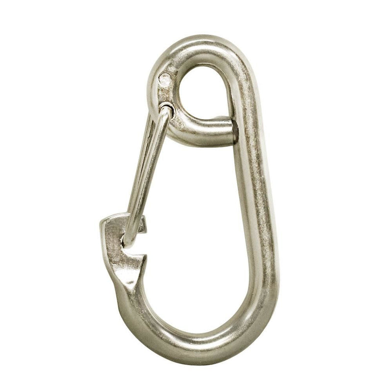 5 PC 5/16" Gate Spring Snap Hook Lobster Claw Carabiner Stainless Steel Marine Clip Boat 650 LBS Cap