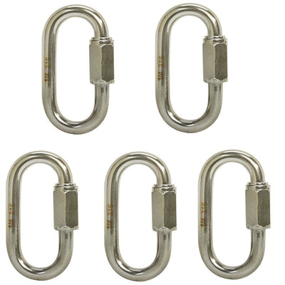 5 PC 5/16" Stainless Steel Quick Link Chain Rigging Marine 1,760 LBS