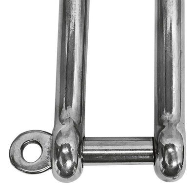 5 Pc 5/16'' Captive Pin Long D-Shackle Stainless Steel For Boat Marine 500 Lbs