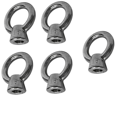 5 PC 5/16'' SS316 Lifting Eye Nut Boat Marine With 800 Lbs Capacity UNC Tap
