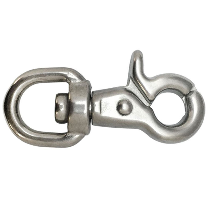 5 PC 5/8" Swivel Eye Snap Hook 2-3/4" Length Trigger Stainless Steel 316 Leash