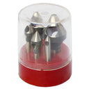 5 PC HSS Countersinks & Deburring Tool Set Straight Shank 60 Degree 1/16 - 9/16