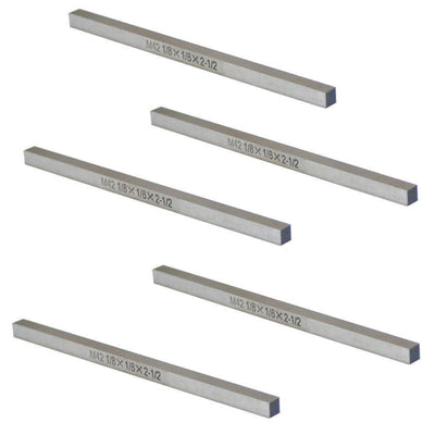 5 PC M42 Cobalt HSS Square Rectangle Tool Bits 1/8" x 1/8" x 2 1/2"