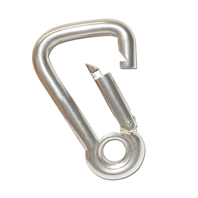 5 PC Marine Carabiner Clip Spring Snap Hook Eyelet 5/16" Stainless Steel