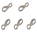 5 PC Stainless Steel 3/4" Marine Boat Fixed Eye Fast Snap Hook Key Chain 330 LB