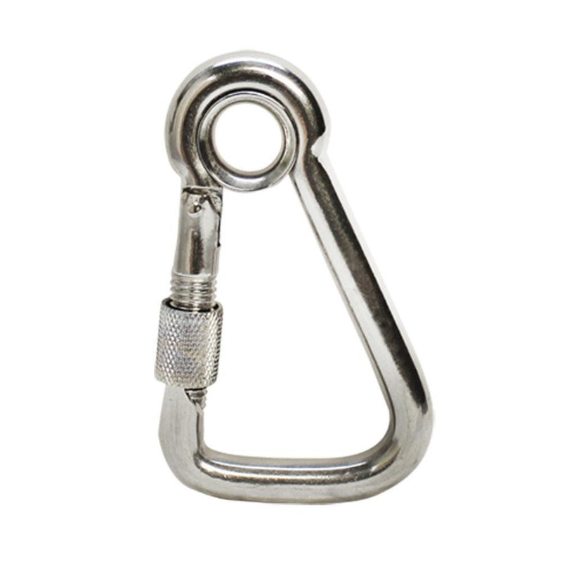 5 PC Stainless Steel 5/16" Marine Carabiner Spring Snap Hook Eyelet Screw Nut